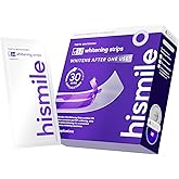 Hismile V34 Whitening Strips, Teeth Whitening Strips, Pack of 28 Strips, Purple Whitening Strips, Combining Whitening and Colour Correction - 14 Treatments