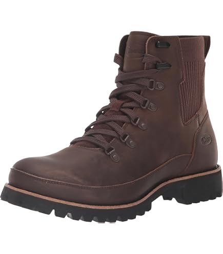 Chaco Men\'s Chukka Boots in Chestnut Brown Chaco Fields Chelsea Waterproof Men Chestnut Brown - Walmart.com main image 3