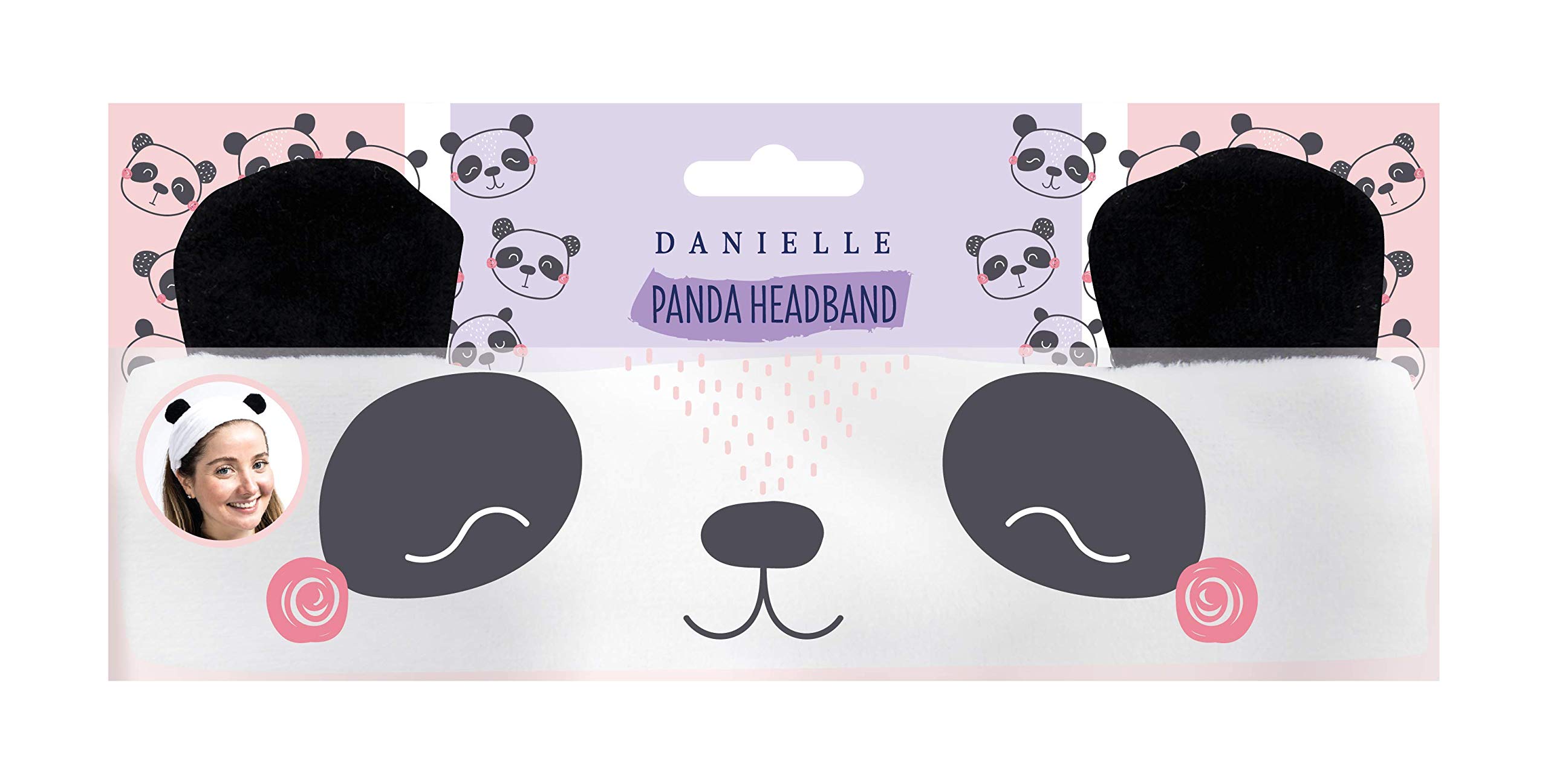 Danielle Creations Girly Panda Ear Headband For Make Up Bath Spa