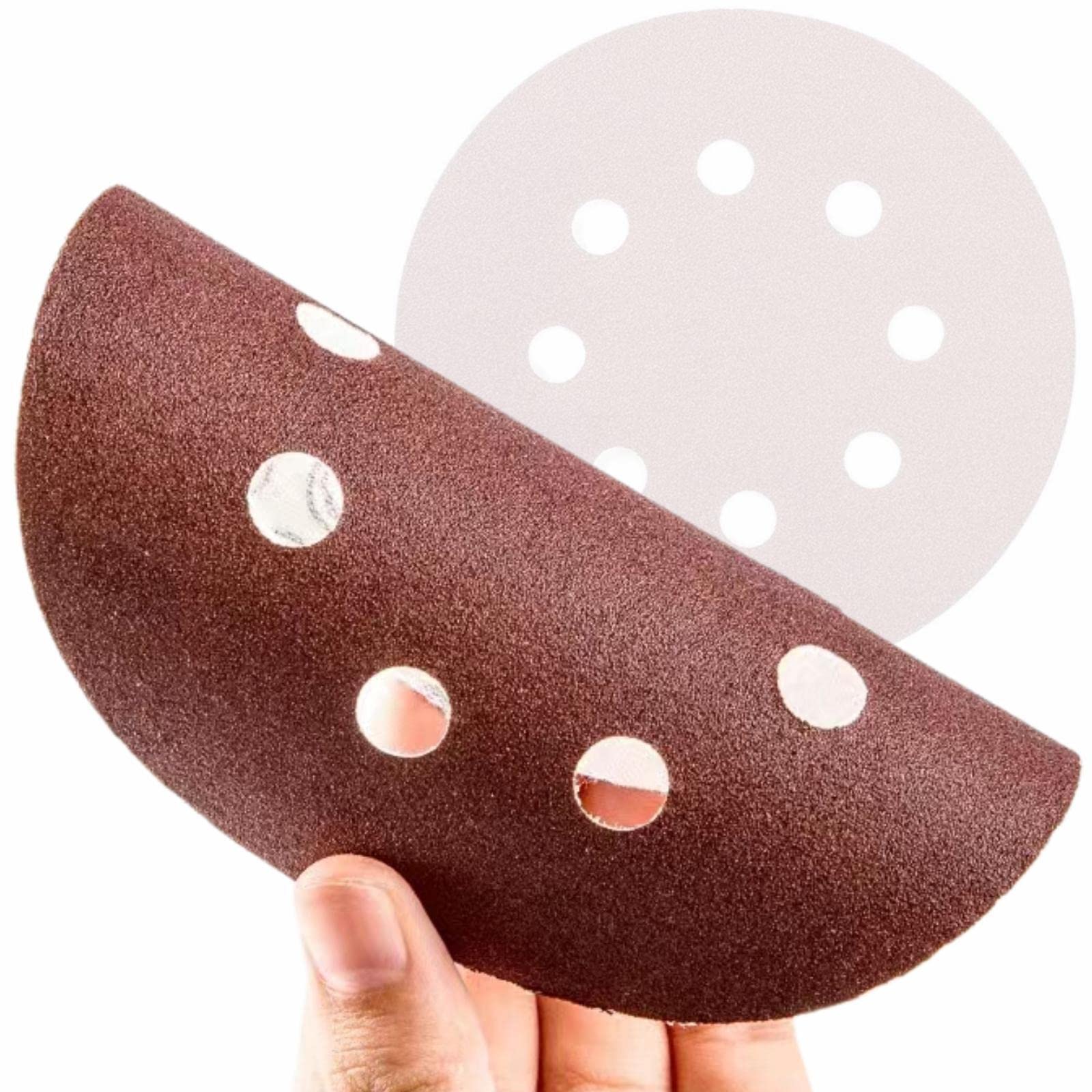 Discs 120 Grit 5 inch Hook and Loop Sandpaper Assortment for Random Orbital Sander(30pcs) (120)
