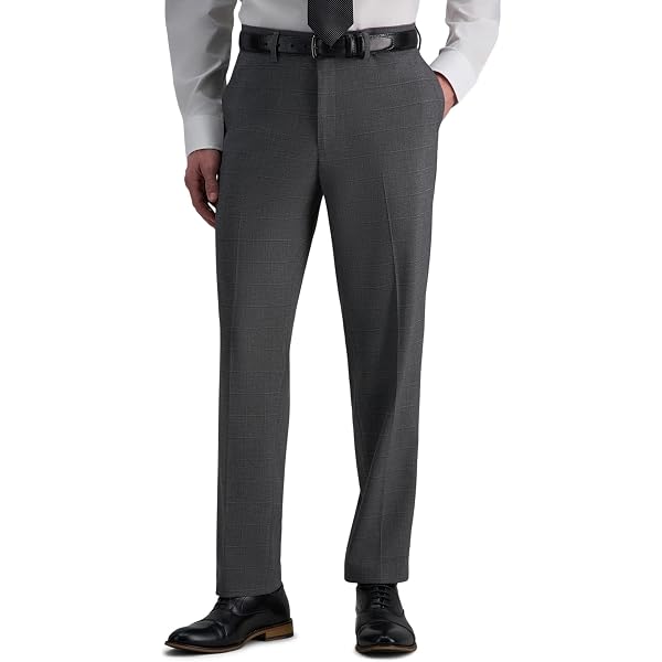 IZOD Flat Front Straight Fit Solid Dress Pant Charcoal at Amazon Men's  Clothing store