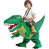 tasanor Blow Up Raptor Costume,Inflatable Costumes for Kids,Inflatable Dinosaur Costume,Halloween Costumes for Girls/Boys
