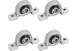 Seimneire KP08 Pillow Block Bearing Flange Bearing, 0.31 inch / 8mm Aluminum Alloy Bearing Self Aligning Bearing, Replacement Bearings Mounted Bearings for Machine, DX240301-687