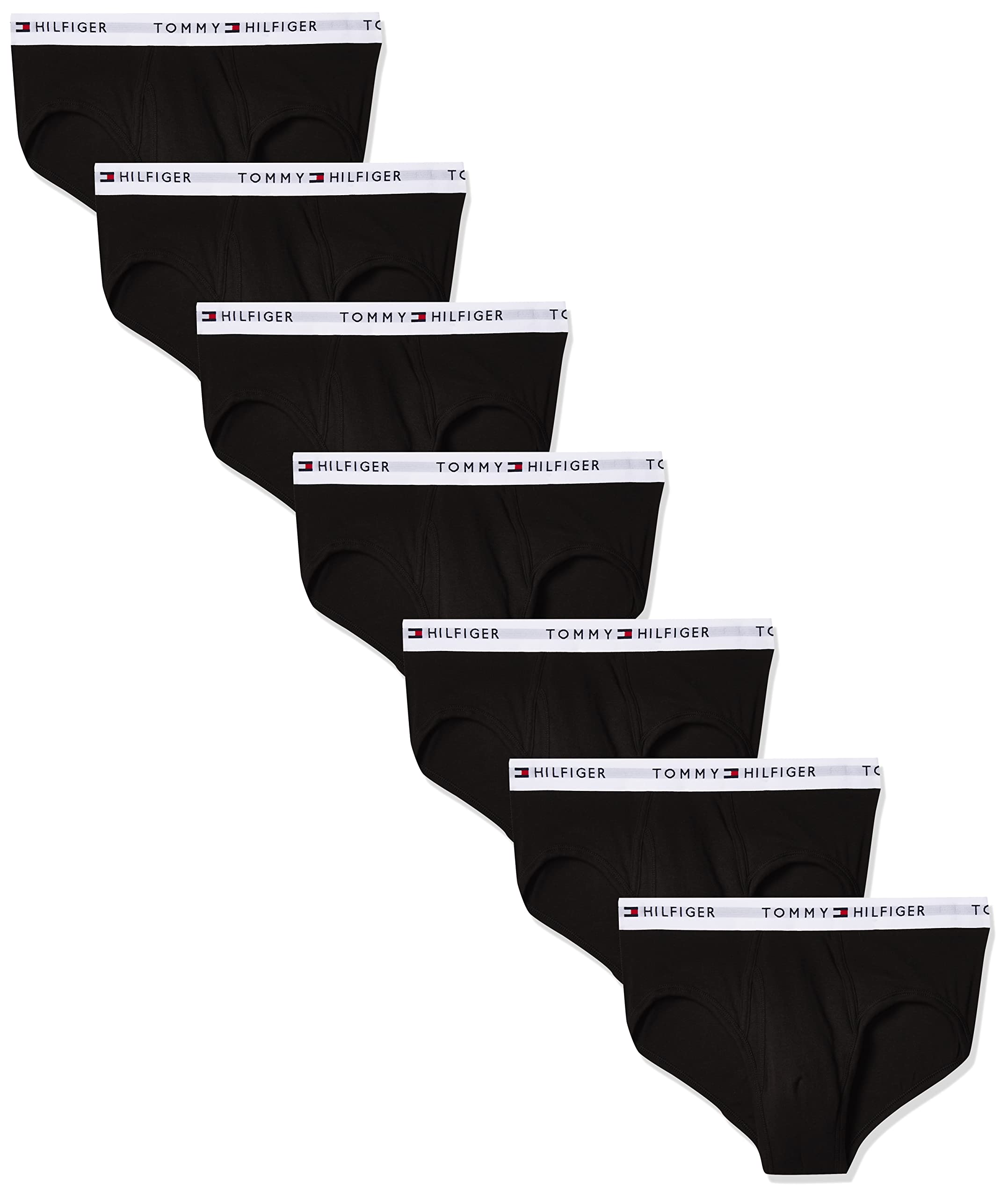 Photo 1 of Tommy Hilfiger Men's Underwear noCotton Classics Megapack Brief-Amazon Exclusive, 7 Black, L