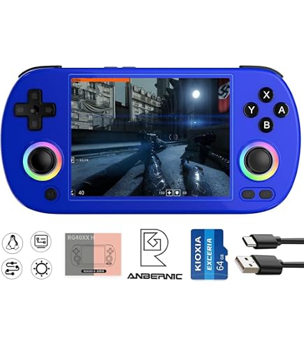 Amazon.com: ANBERNIC RG40XX H Retro Gaming Console with 4.0'' IPS