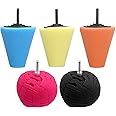 5Pcs Polishing Foam Sponge Balls for Drills, Car Polisher and Polisher Kits - Wheel Cleaning Tools for Car, Metal, Plastic, C