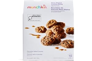 Munchkin New Mama Cookie Bites 1.5oz Chocolate Salted Caramel Cookies - 10ct