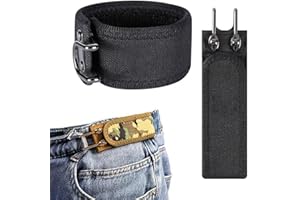 Tactical Metal Hook Elastic Belt, No Buckle Elastic Belt For Men, Side Belts Adjustable Invisible Belt For Jeans Pants