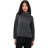 Denimist Women's Cable Turtleneck Sweater