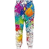 Mens Women Sweatpants 80s 90s Retro Joggers Sports Pant Funny Track Pants with Pockets