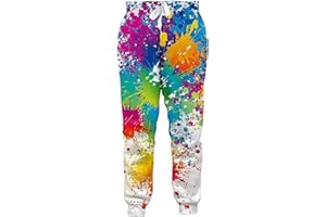 Mens Sweatpants 80s 90s Retro Joggers Sports Pant Funny Track Pants with Pockets for Men Women