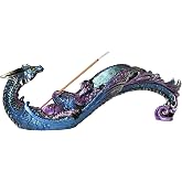KalyZ@rts Dragon Statue Incense Burner, Incense Holder for Sticks, Incense Stick Holder, Incense Stick Stand for Home Decor (Blue Dragon)