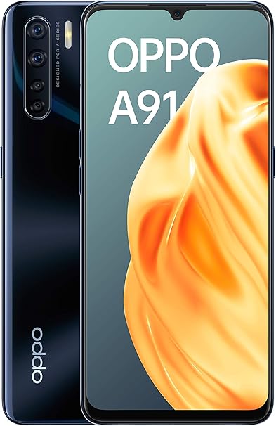 Oppo A91 Smartphone 128gb 8gb Dual Sim Lightening Black Amazon Co Uk Electronics