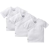 Gerber Baby Girls 3-Pack Short Sleeve Side-snap Shirt