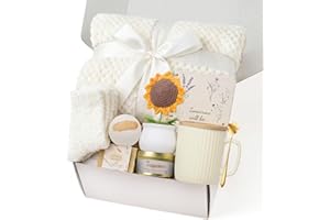 SRCEPIY Self Care Gifts for Women Unique Birthday Get Well Gifts for Women Condolences Care Package Spa Kit Thinking of You F