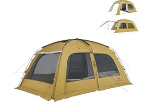 Naturehike Dune Hot Tent with Stove Jack,Double Layer 4 Season Tent,Waterproof 2-4 Person Tents for Camping