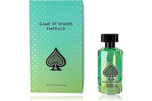 Jo Milano Game of Spades Emerald Extrait De Parfum Spray | 3.0 oz (90ml) | Bergamot, Ginger, Grapefruit, Orange Blossom, Nero