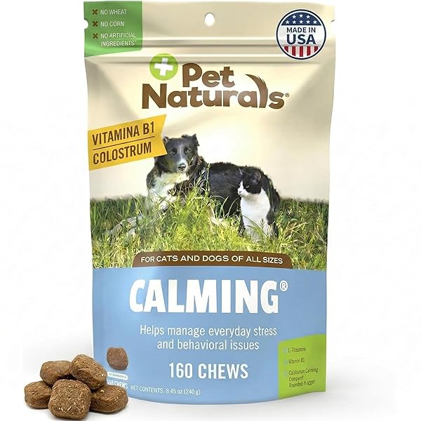 PET NATURALS CALMING CHEWS FOR DOGS AND CATS,...