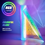Beautysaid Stained Glass Window Film Rainbow Privacy Frosted 200cm view 5