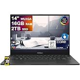 ASUS Zenbook 14 Laptop 14" WUXGA OLED Touch (500nits HDR, 100% DCI-P3) Intel 16-core Ultra 7 255H (Beats Ultra 9 185H) 16GB RAM 2TB SSD for Creator Business Professional Win11 ICP Acc