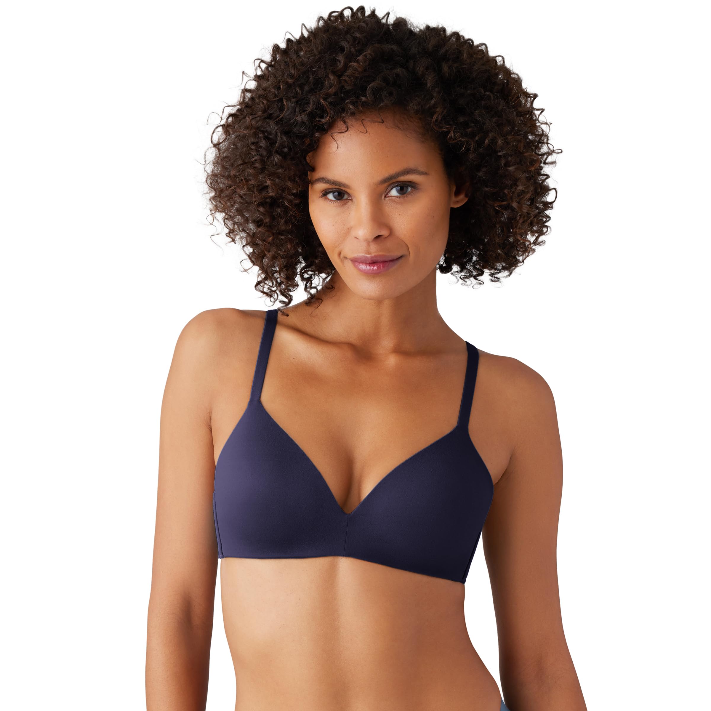 Wacoal Women’s How Perfect Lightly Padded Wire Free Mid Coverage T-Shirt Bra, 852189, Eclipse, 34D