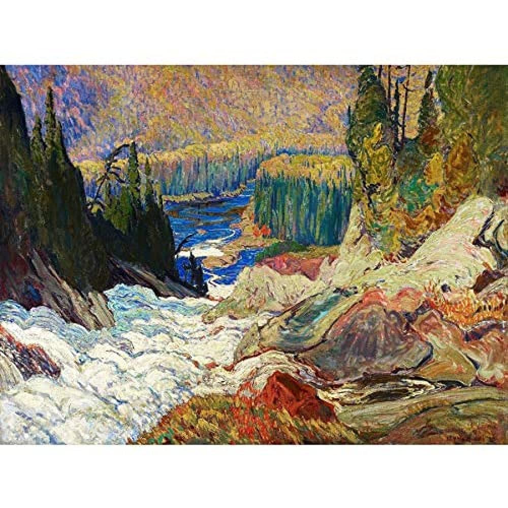 Jeh Macdonald Falls Montreal River Art Print Canvas Premium Wall Decor Poster Mural