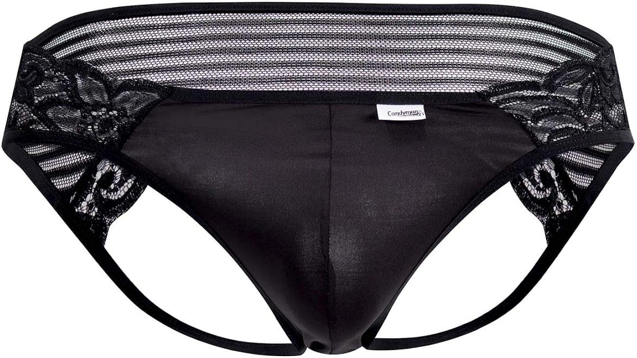 LaceMesh Jockstrap Black L Amazon.ca Clothing & Accessories