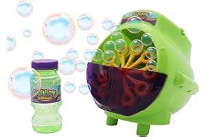 Gazillion Bubbles, Hurricane Bubble Making Machine - Portable Bubble Maker - Instant Bubble Creation - Outdoor Toy for Kids - 4 oz. Bubble Solution Included - Ages 3+