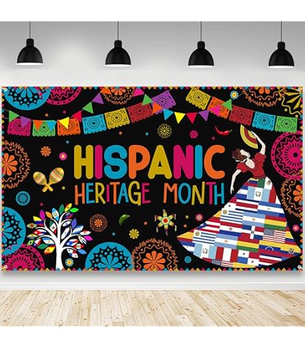 Hispanic Heritage Month Foto-Hintergrund – 180x110 Cm, Polyester, Wiederverwendbar, Für Feiern