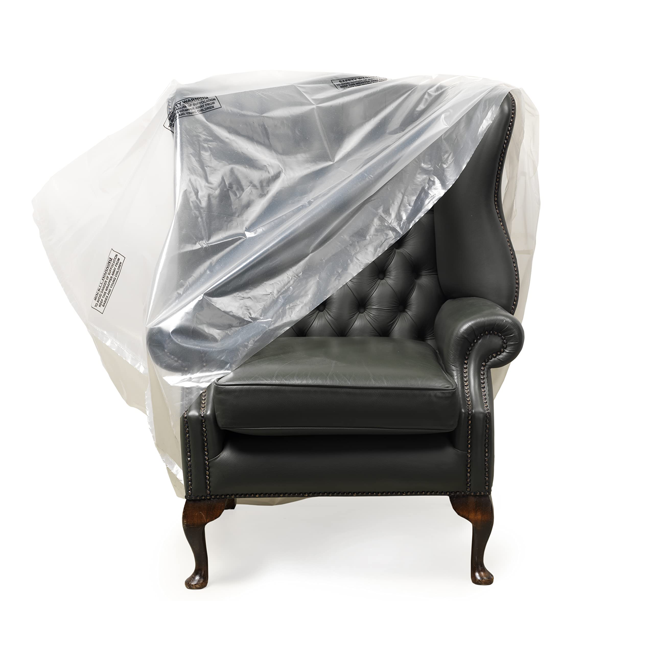 Direct Manufacturing Heavy Duty Sofa Furniture Protector Slip Over Cover Bag : Protection against Pet Clawing,Liquids,Dust. Great for when moving (Armchair)