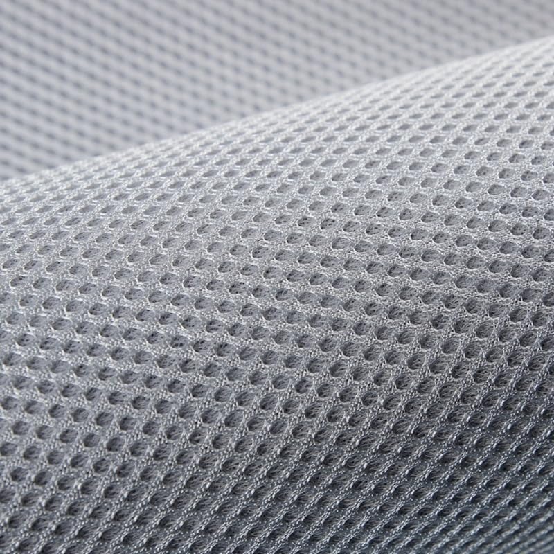 1MX1.6M Breathable Sandwich Mesh Three Layer 3D Cloth Sandwich Mesh Fabric Elastic Mesh Cloth Air Bed Fabric Sofa Raw Material (Light Gray)