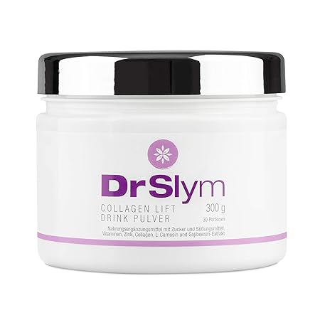 DrSlym COLLAGEN LIFT DRINK – Nahrungsergänzung für straffe, glatte Haut mit Vitamin A, Kollagen, L-Carnosin und Gojibeeren in