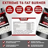 OZUNA NUTRITION Extreme T6 Fat Burners Keto Weight Loss Pills 60 Capsules view 2
