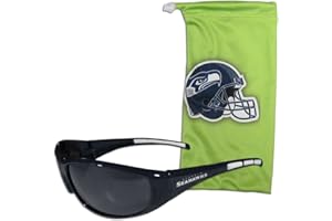 SISKIYOU NFL Seattle Seahawks Adult Sunglass and Bag Set, Green