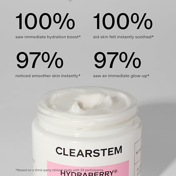 CLEARSTEM HYDRABERRY HYDRATING FACE MASK FOR WOMEN – NIGHT MASK FOR SLEEPING FOR WOMEN WITH CERAMIDES, ARNICA & MAGNESIUM PCA – OVERNIGHT MASK FOR EVENING HYDRATION TO NOURISH & PROTECT SKIN BARRIER