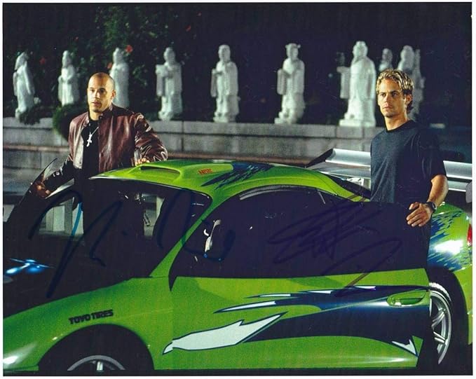 Amazon Co Jp ワイルドスピード ポール ウォーカー ブライアン ヴィン ディーゼル ドミニク 直筆サイン入り写真 Ice Break ホーム キッチン