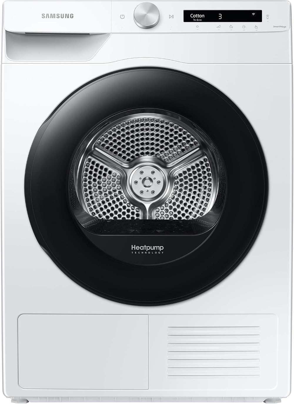 Samsung Series 5+ DV90T5240AW/S1 Freestanding Heat Pump Tumble Dryer 9 kg