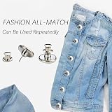 CCLKHY 10 Pcs Adjustable Detachable Metal Jeans Buttons 17mm Zinc Alloy view 7