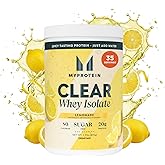 Myprotein Clear Whey Isolate Protein Powder, 35 Servings (1.9lbs) Lemonade, 20g Protein per Serving, Naturally Flavored Drink Mix, Daily Protein Intake for Superior Performance
