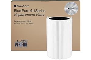 Blueair Blue Pure 411 Genuine Replacement Filter, Particle and Activated Carbon, Fits Blue Pure 411, 411+, 411 Auto & MINI Ai
