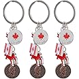 Keychains Canada Key Chains Rings Men Women Decorations Keyring Purse Handbag Backpack Bag Charm Pendant 3PCS Style 2