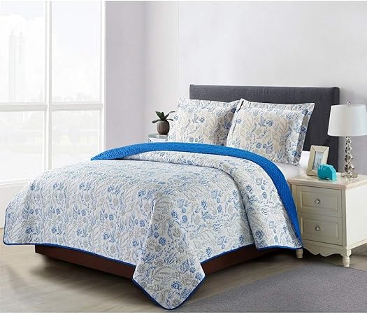 Cynthia Rowley Aqua Green Starfish Beach House Coastal King Quilt