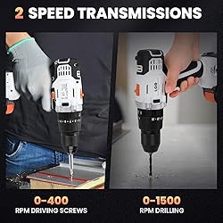 LIGO 20V Cordless Drill Driver with Impact, 25+1+1