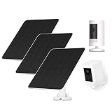 Solar Panel for Ring Camera, 5W Solar Panel Charger for Stick Up Cam/Pro Battery, Spotlight Camera/Pro/Plus, Wyze Battery Pro, 9.8ft Cable, IP65 Waterproof, 3 Pack