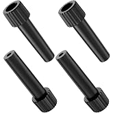 DiCUNO Light Lamp Turn On/Off Switch Knobs Replacement, Black, 35mm, 4-Pack | Lamp Switch Replacement Standard Size, Screw Threaded Switch Knob, Repair Parts for Table and Floor Lamp