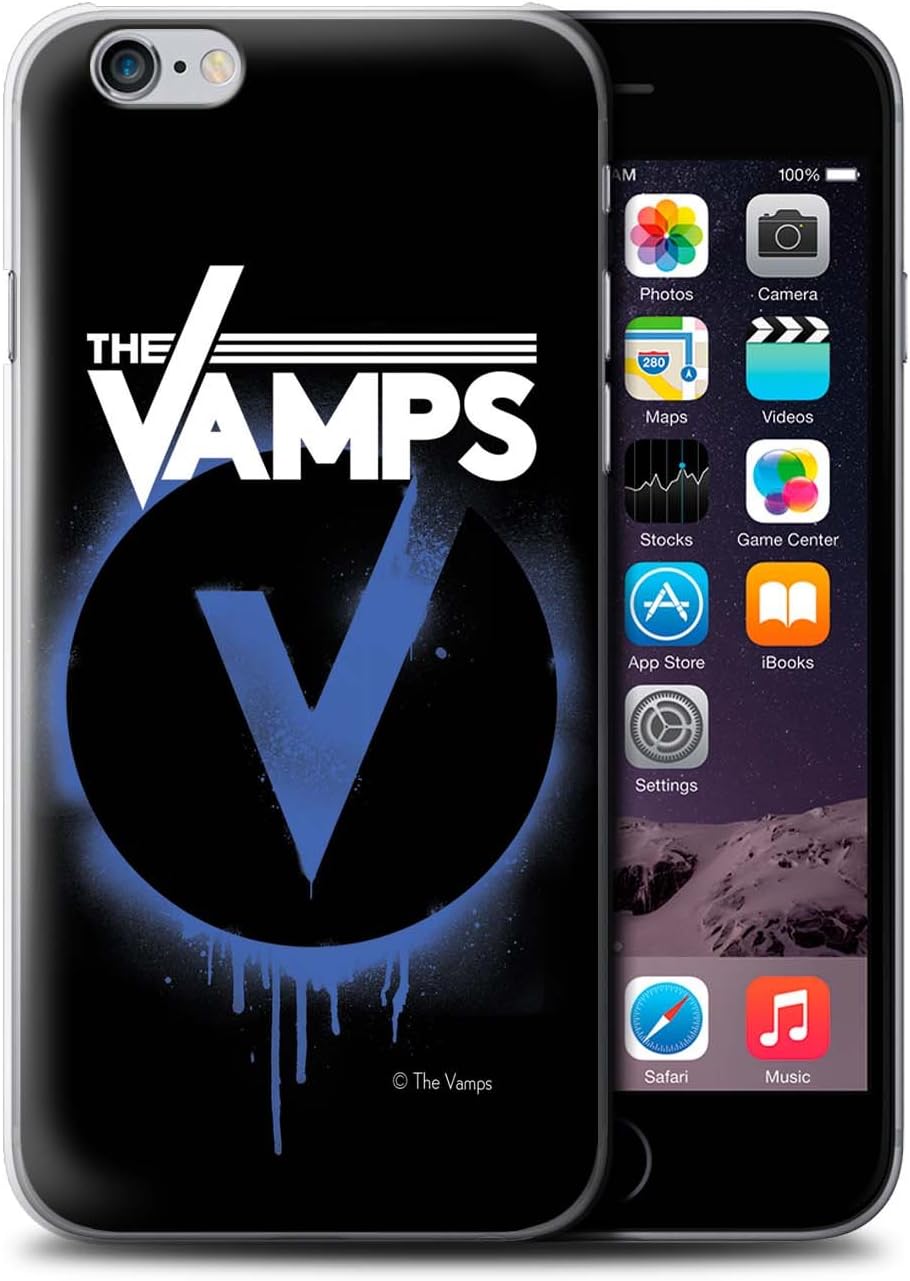 The Vamps Official Phone Case/Cover for Apple iPhone 6S+/Plus/Blue V Design Graffiti Band Logo Collection