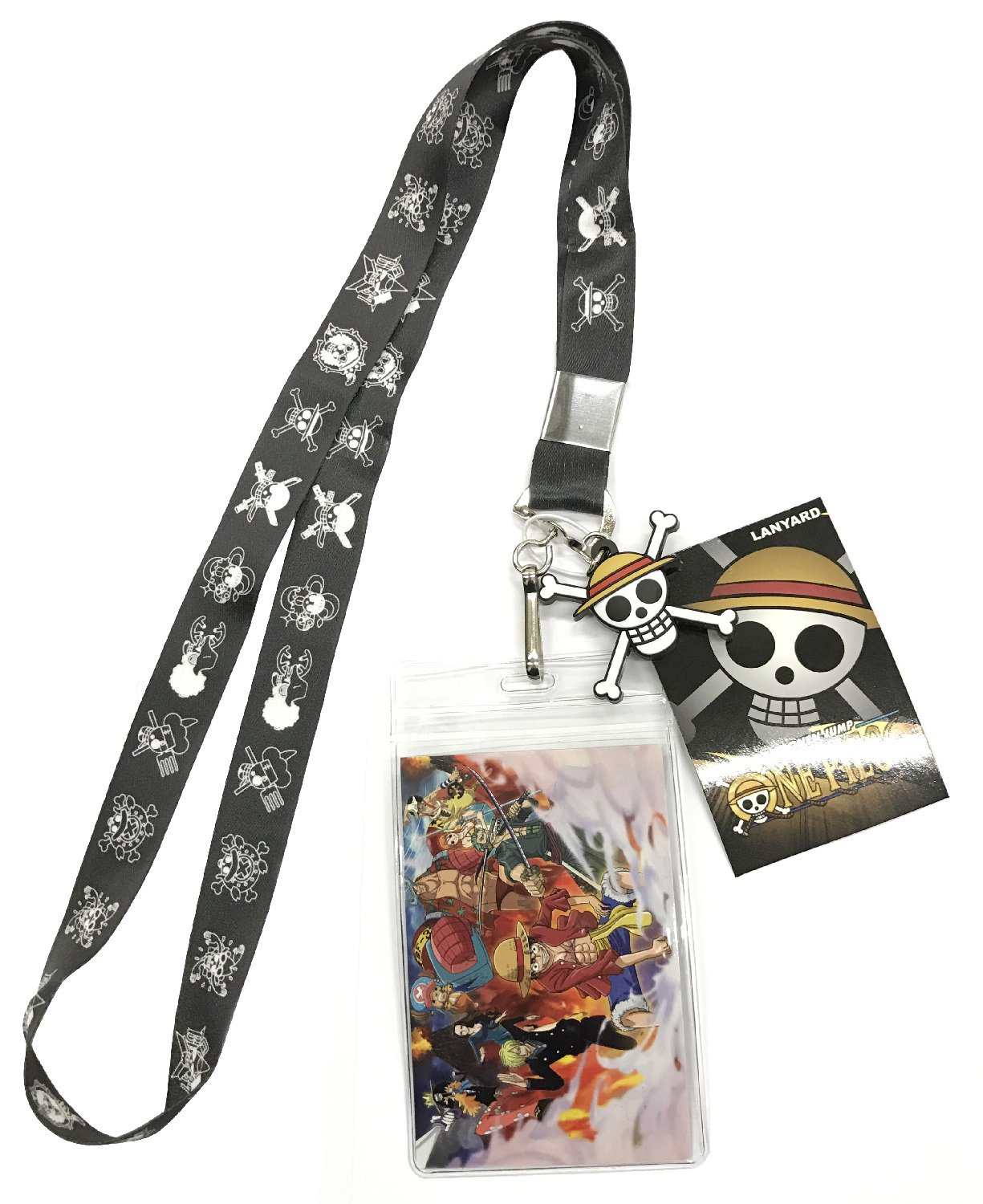 Great Eastern Entertainment Lanyard - One Piece - Straw Hat Pirates Jolly Roger Pirate Crests ge37781