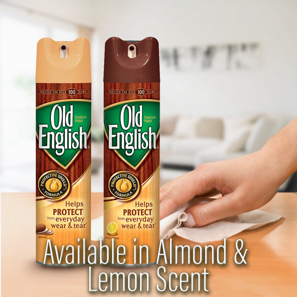 Old English Furniture Polish Almond Scent 12.5 oz Aerosol Can Buy