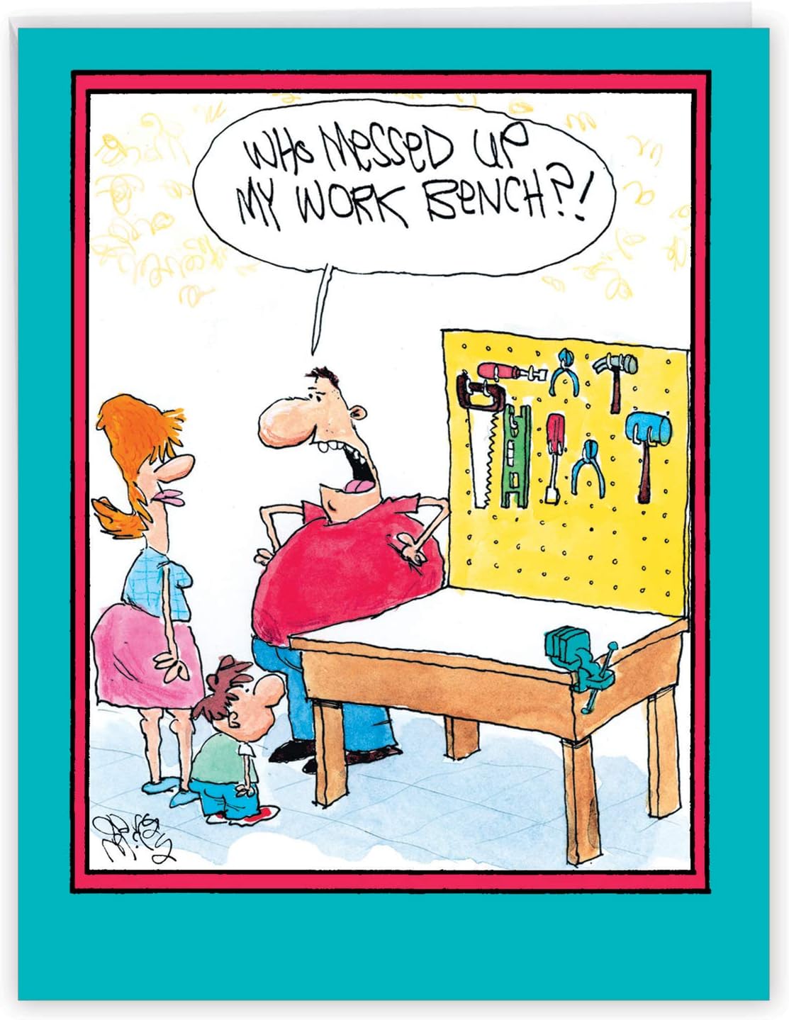 Download Amazon Com Nobleworks Jumbo Funny Card For Fathers Day 8 5 X 11 Inch Humor Notecard Gift Dad Stepdad Grandpa Work Bench J0140fdg Office Products