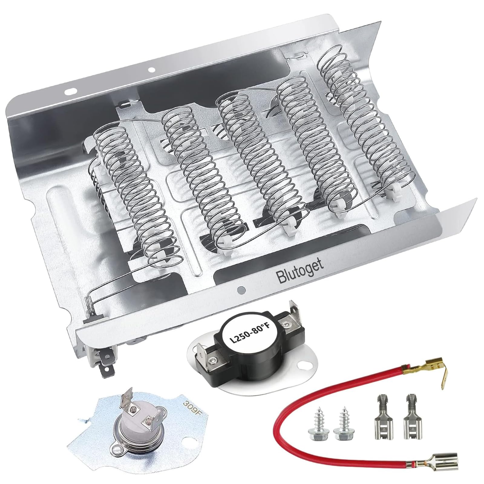 Photo 1 of 4531017 279838 Dryer Heating Element 279816 Thermal Fuse Kit Blutoget-3403585 3398064 Fit for Whirlpool Kenmore Maytag Amana Dryer-Replaces 279837 AP3094254 3399848 MEDX655dW1 WED4815EW1 MEDC215EW1